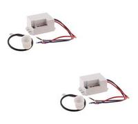 Zenitech - Lot de 2 détecteurs de mouvement encastrables - portée 6m - Blanc - Elexity Blanc