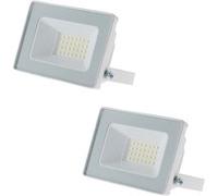 Lot de 2 projecteurs LED chantier étanches - 20W IP65 - Zenitech