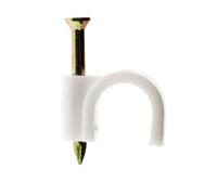 Zenitech - Lot de 20 crochets fixation Ø7mm - Blanc