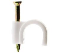 Zenitech - Lot de 20 crochets fixation Ø9mm - Blanc Blanc G