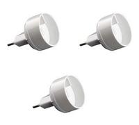Zenitech - Lot de 3 adaptateurs prise voyage USA vers UE - prise mâle UE vers prise femelle US - Blanc G
