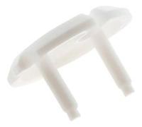 Zenitech - Lot de 3 caches prises 2 P+T + clef - Blanc Blanc G