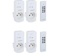 Zenitech - Lot de 4 prises 10A 2P+T télécommandées