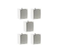 Zenitech - Lot de 5 prises 2P+T saillie + raccordement rapide