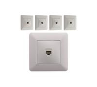 Zenitech - Lot de 5 prises réseau RJ45 CAT6 - blanc -
