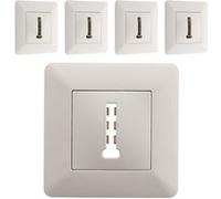Zenitech - Lot de 5 prises téléphone 8 plots - blanc - Artezo G