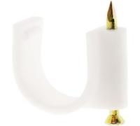 Zenitech - Lot de 50 crochets de fixation Ø20mm - Blanc Blanc G