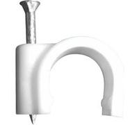 Zenitech – Crochets de fixation Ø16 mm – Lot de 80 – Blanc