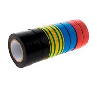 Zenitech Lot de 9 rubans adhésifs 15 mm x 10 m | Isolation et repérage - conditionnement de 9 pièces, rubans adhésifs 15 mm x 10 m
