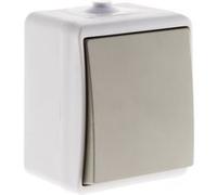 Mini bouton poussoir 10A IP54 - gris - Zenitech