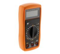 Zenitech Multimètre antichoc MS8321A – 17 calibres, écran LCD 15 mm, extinction auto 15 min – Orange
