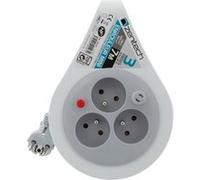 Mini enrouleur 3 Prises, câble 7 m Watt&Co