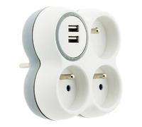 Zenitech multiprise 3 prises + USB