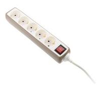 ZENITECH Multiprise 5 Prises Schuko - Taupe