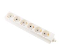 Zenitech Multiprise 6 prises Schuko - Blanc
