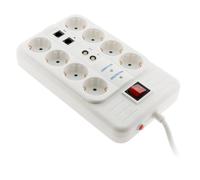 Zenitech Multiprise 8 prises + TV/ADSL