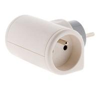 Multiprise biplite 16A rotative 180° - blanc - Zenitech