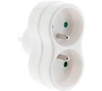 Zenitech - Multiprise biplite 2x16A - Blanc Blanc G
