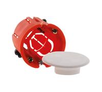 Zenitech - Noname 120159 - Boîte d'encastrement pour Placo - Orange - Ø40 mm x Profondeur 40 mm - Charge Max 25 kg - Idéale pour Installation de Luminaires Plafonniers - Diamètre de Perçage 40 mm