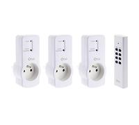 Zenitech - Pack 3 prises télécommandées - Blanc