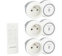 Zenitech - Pack de 3 prises 2300W + télécommande - Blanc - Bolea Blanc G