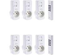 Zenitech - Pack de 6 prises télécommandées - Blanc Blanc