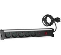 Zenitech Parafoudre 5 prises 10/16A avec interrupteur Chrome