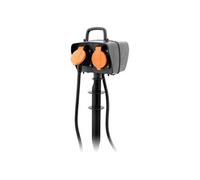 Zenitech - Piquet 2 prises 2P+T IP44 + programmateur