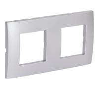 Zenitech Plaque de Finition Double Kalya - Argent