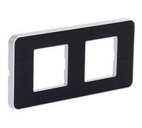 Zenitech - Plaque de finition double Kalya - Noir Noir