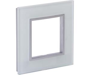 Zenitech Plaque de Finition Simple en Verre Kalya - Blanc