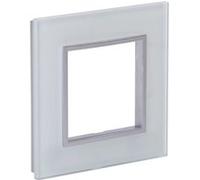 Zenitech - Plaque de finition simple en verre Kalya - Blanc blanc
