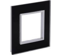 Zenitech - Plaque de finition simple en verre Kalya - Noir Noir