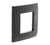 Zenitech Plaque de finition Simplea – Noire mate, support transparent
