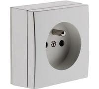 Prise ZENITECH 2P+T 16A saillie Bel'Vue - Chrome