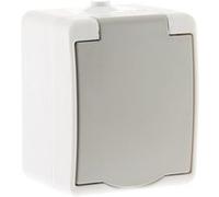 Zenitech - Prise 2 pôles + terre étanche IP54 Gris G