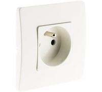 Zenitech - Prise 2P+T 16A - Blanc Blanc G