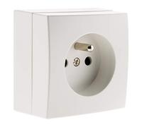 Zenitech Prise 2P+T 16A saillie Bel'Vue - Blanc