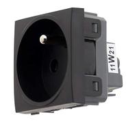 Zenitech - Prise 2P+T connexion auto moteur seul - noir - Simplea Noir G