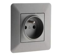 Zenitech Prise Artezo 2P+T 16A 250V Titanium
