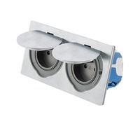 Zenitech Prise de sol double 16A 2P+T Alu brossé IP55