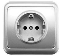 Zenitech - Prise encastrable Schuko Antaria - 10/16A - blanc blanc