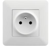 Zenitech - Prise Murale Prise 2 Poles + Terre