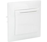 Zenitech Prise Schuko à clapet encastrée, Zyna | Prise Schuko à clapet encastrée, Blanc, Zyna