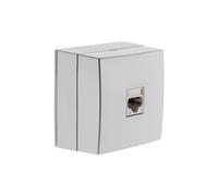 Zenitech - Prise téléphone RJ45 en saillie - gris -