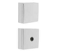 Zenitech - Prise TV Ø9,52mm + Boîte de Raccordement Électrique - Saillie - Gris - Bel'Vue