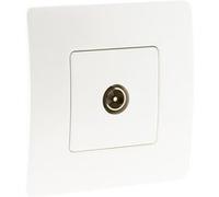 Zenitech - Prise TV Ø9,52mm mâle - blanc - Venus Blanc G