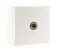 Zenitech Bel'Vue Prise TV - Blanc