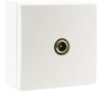 Zenitech - Prise TV saillie Bel'Vue Ø9.52mm - blanc Blanc G
