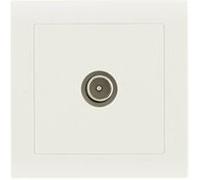 ZENITECH Prise tv saillie, complet Besto, blanc Blanc G